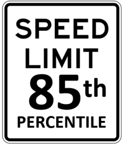 85th percentile rule Wise Up Winnipeg Traffic Engineering