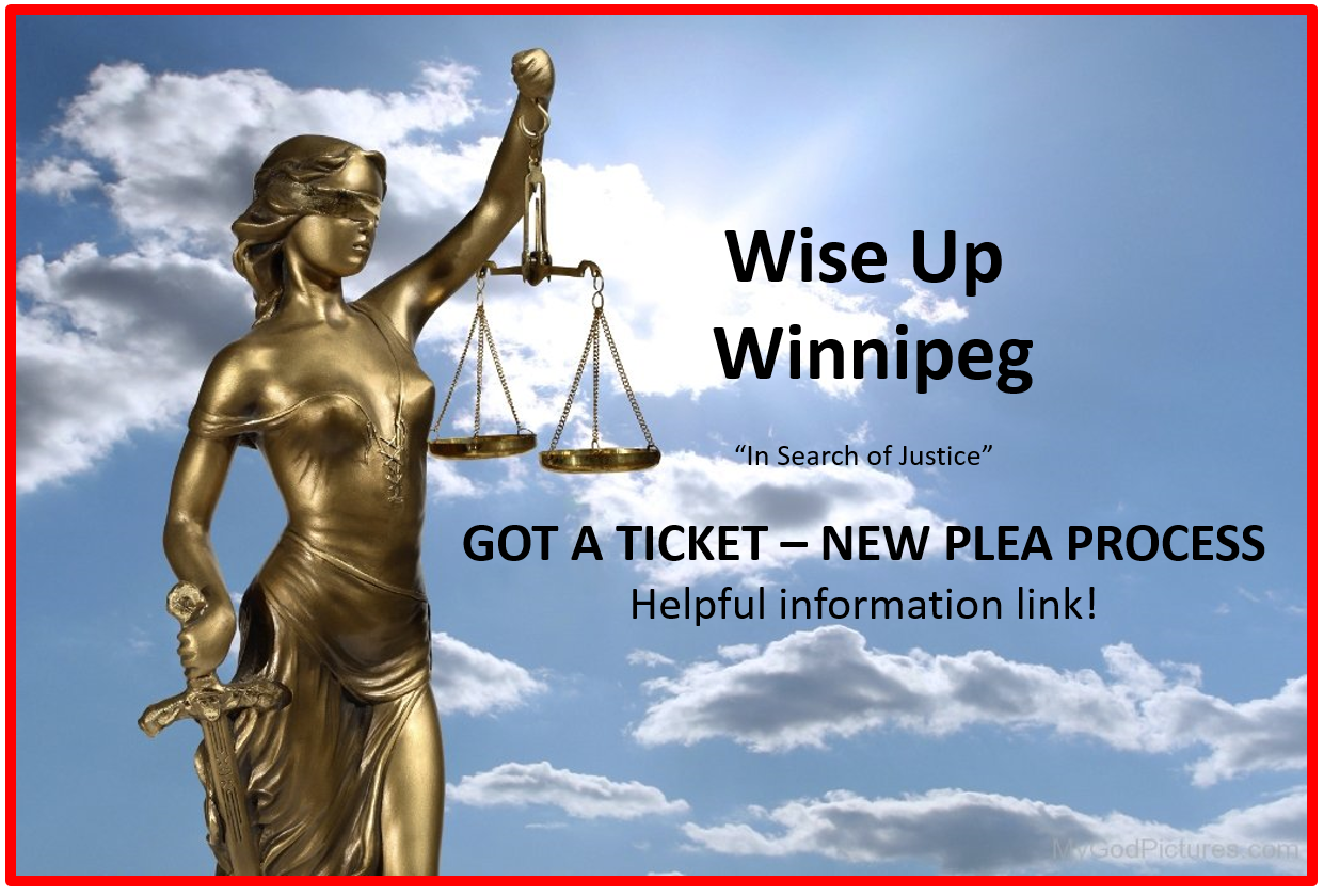 New Plea Process - Wise Up WInnipeg