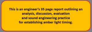 What is a reasonable amber light timing, for safety? Wise Up Winnipeg